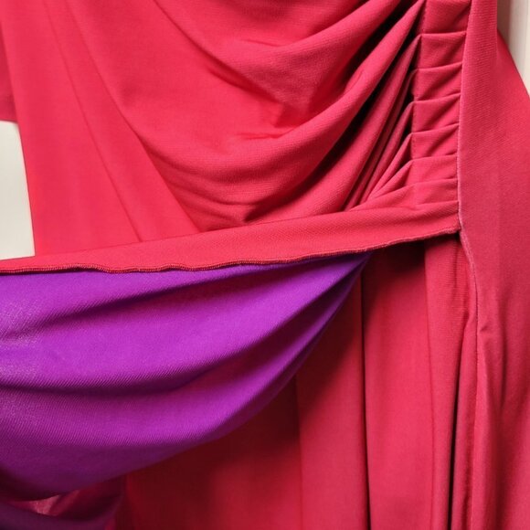 Fuchsia Pink Dress Three Quarter Sleeves - Size 6, 8, 10, 12-  NEW! - Picture 5 of 10